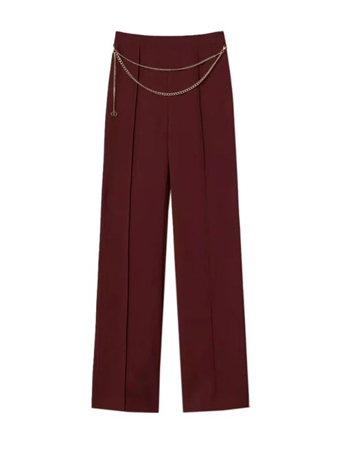 PANTALONE FLARE TWIN SET | 252TP228105609 WINETASTING